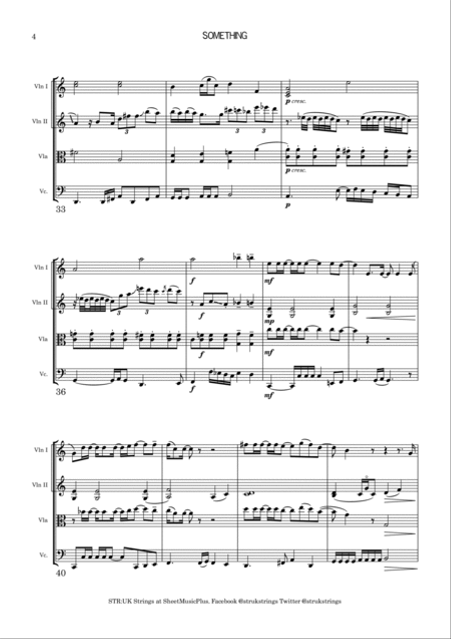 Something String Quartet scores gallery preview page 5