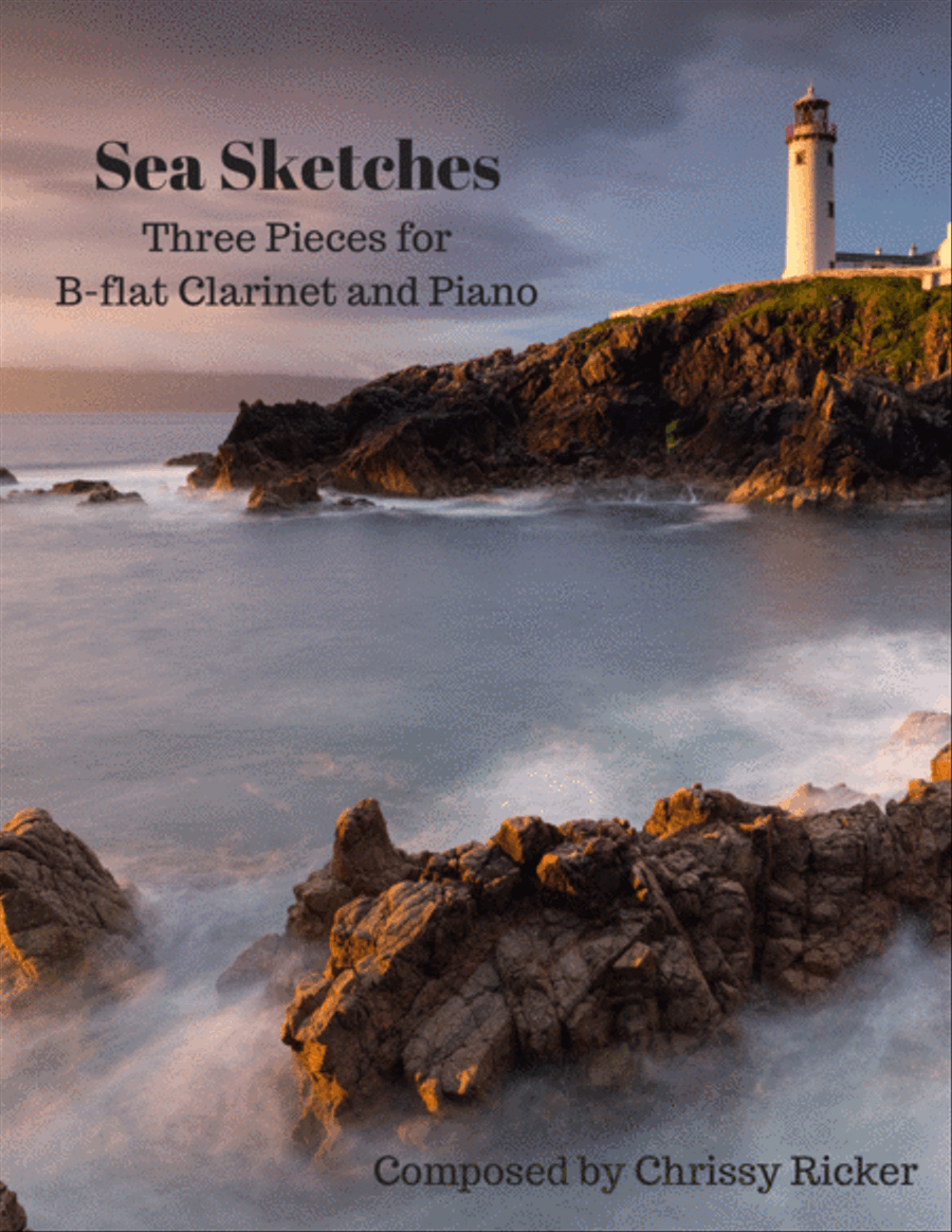 Sea Sketches: 3 Pieces for B-Flat Clarinet and Piano B-Flat Clarinet scores gallery preview page 1