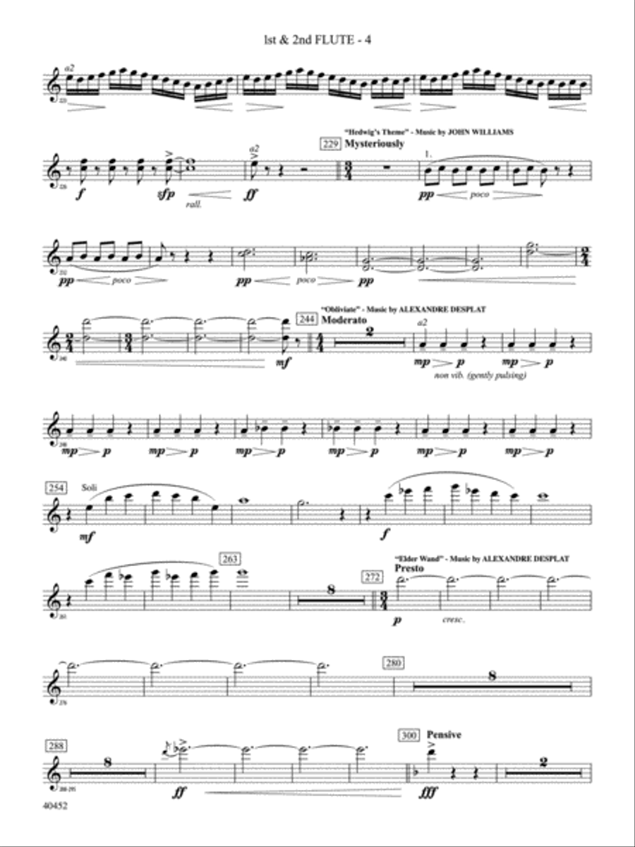 The Complete Harry Potter: Flute Full Orchestra scores gallery preview page 4