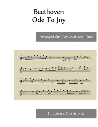 Book cover for Ode To Joy - Flute Duet and Piano