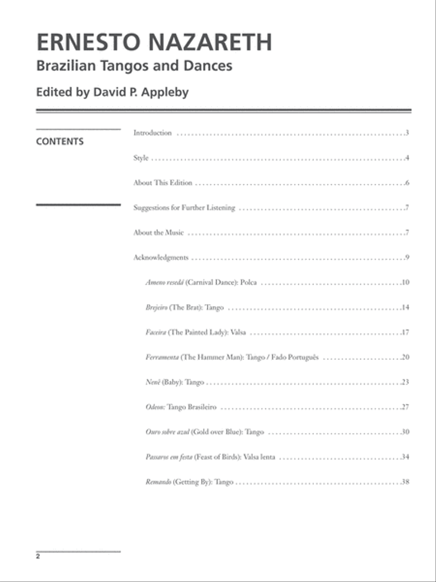 Brazilian Tangos and Dances Piano Solo scores gallery preview page 5