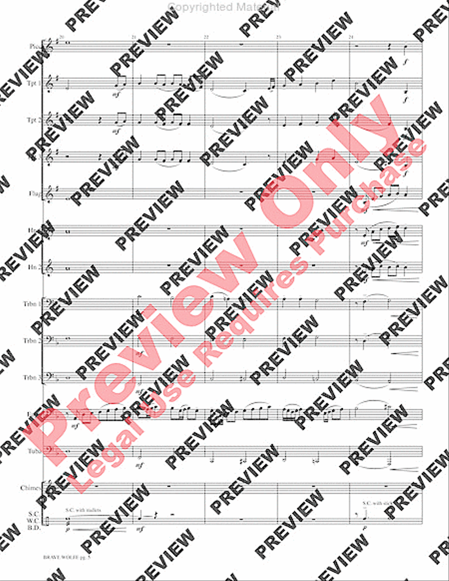 Brave Wolfe Brave Wolfe Small Ensemble scores gallery preview page 7