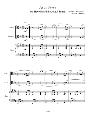 Jesus Saves (Viola Duet with Piano Accompaniment)