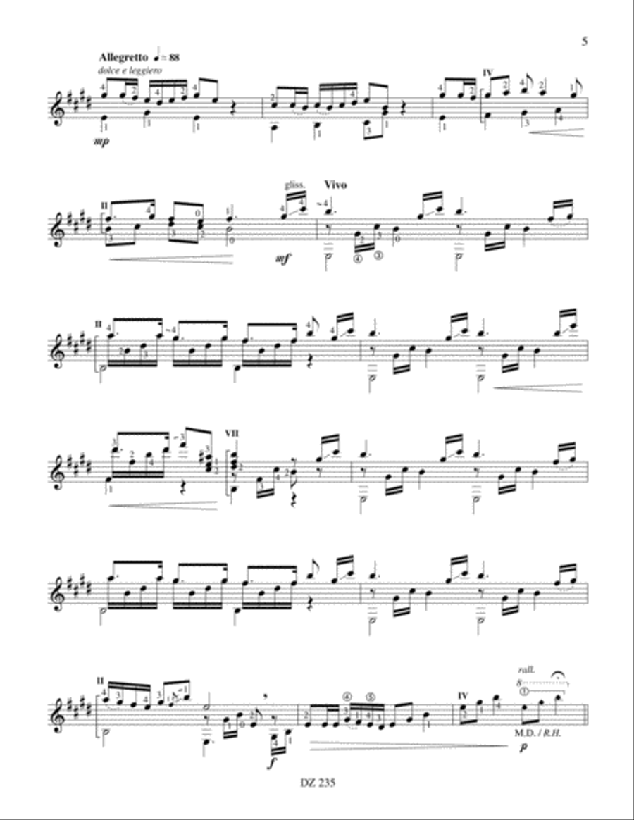 Bonne nuit, petite étoile Classical Guitar scores gallery preview page 5