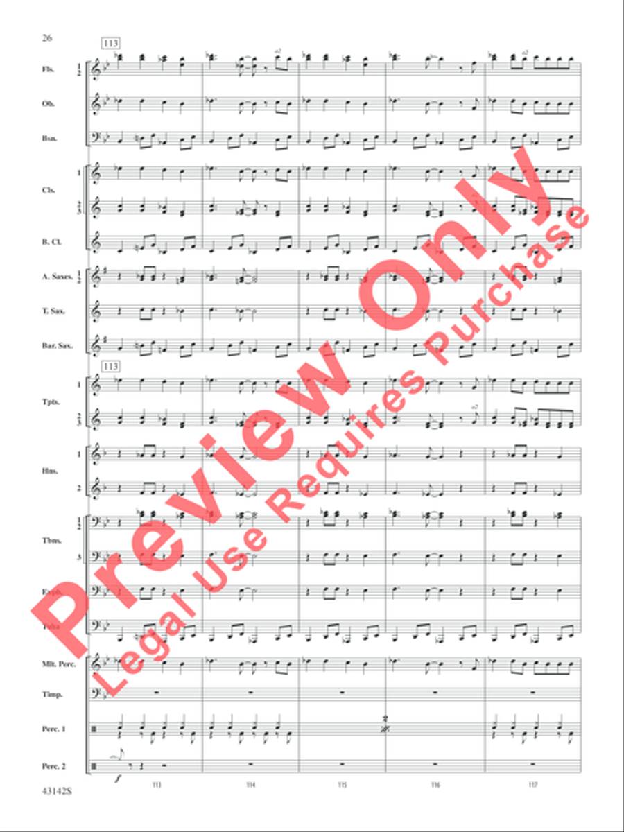 The Doors on Tour The Doors on Tour Concert Band scores gallery preview page 27