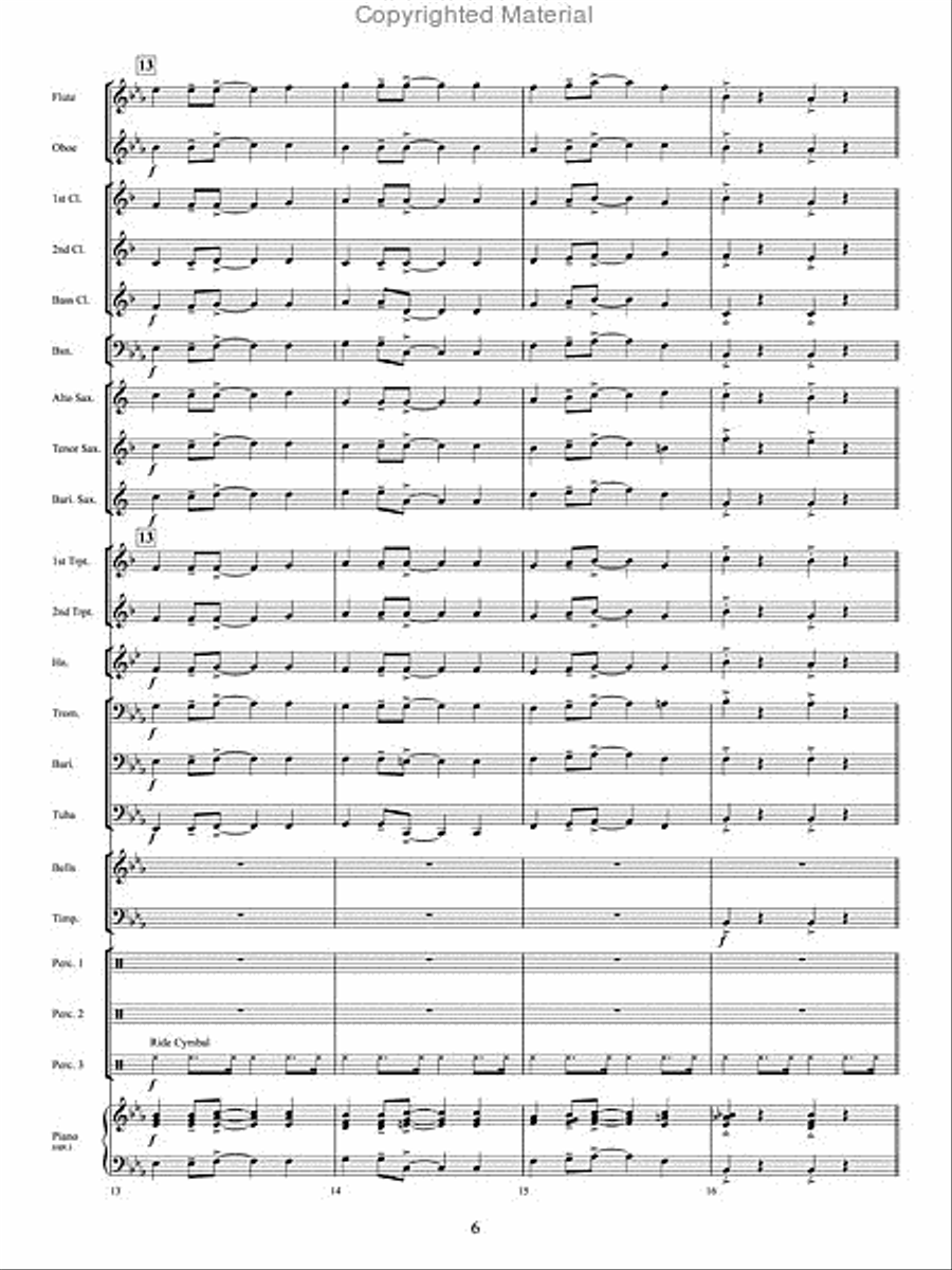 The Twelve Songs of Christmas Concert Band scores gallery preview page 5