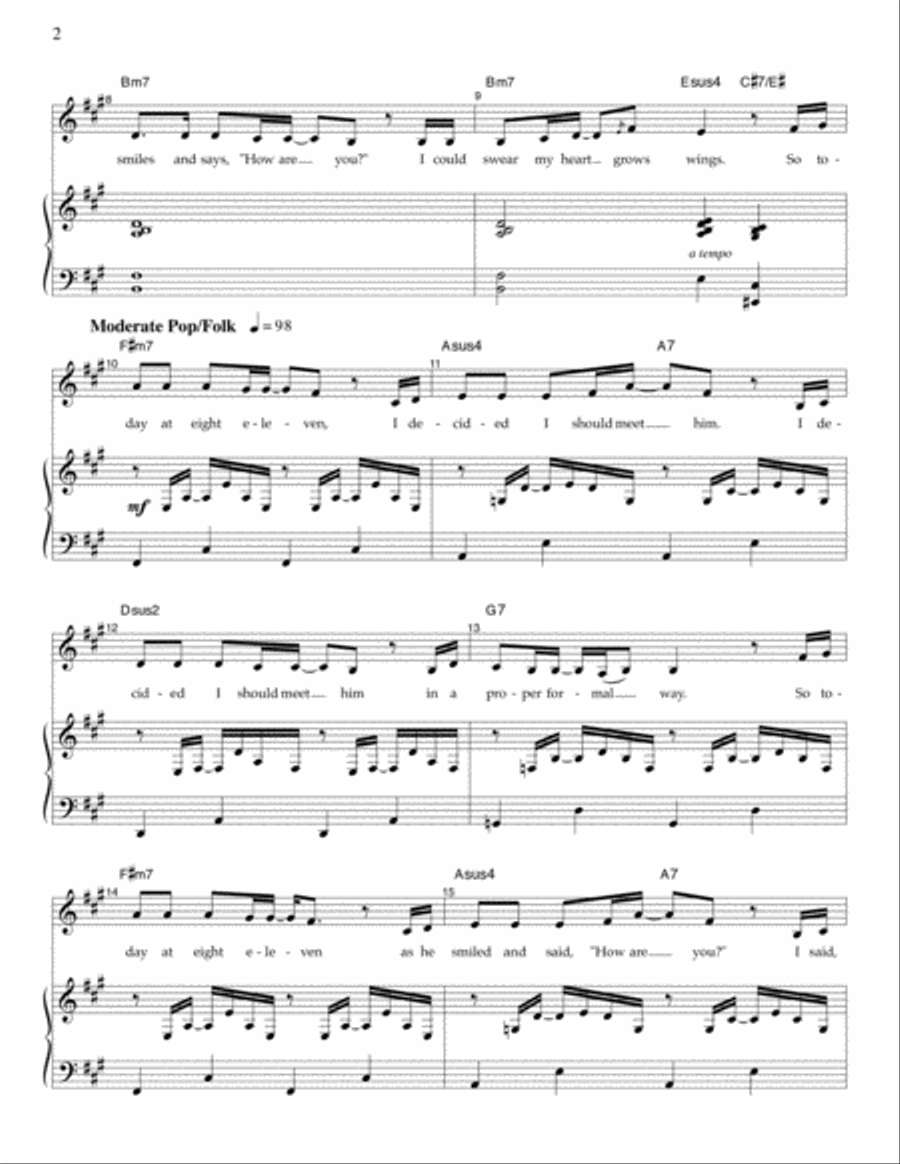 Taylor, The Latte Boy Taylor, The Latte Boy Piano, Vocal scores gallery preview page 2