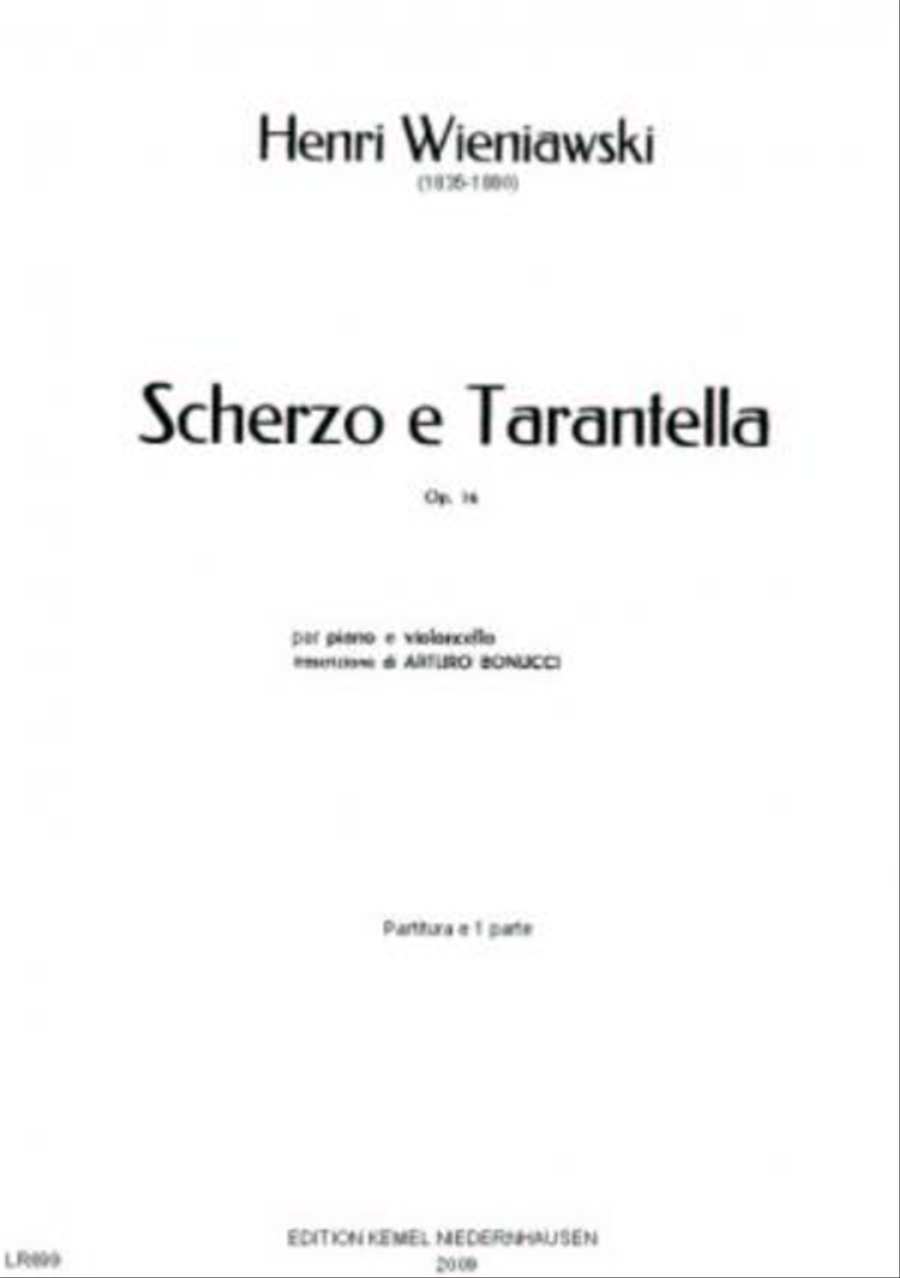 Scherzo e tarantella Cello scores gallery preview page 1