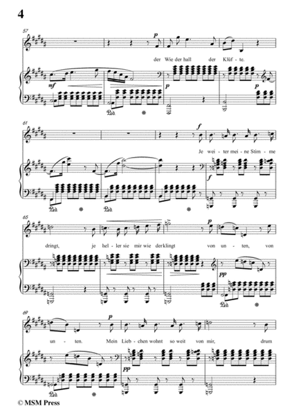 Schubert-Der Hirt auf dem Felsen,Op.129,in B Major,for Voice&Piano image number null