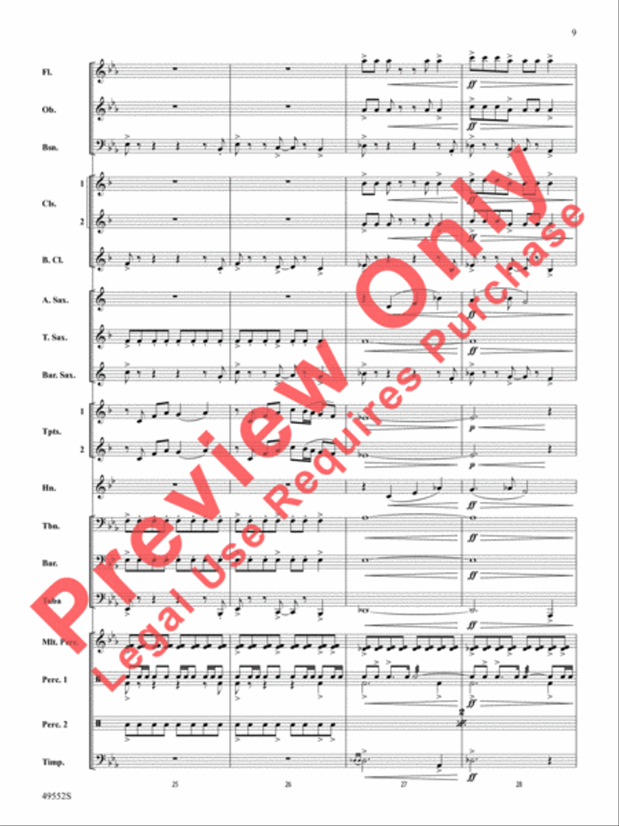 Dance of the Garden Gnomes Concert Band scores gallery preview page 10