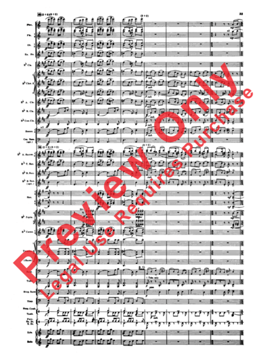 Armenian Dances, Part 1 Concert Band scores gallery preview page 34
