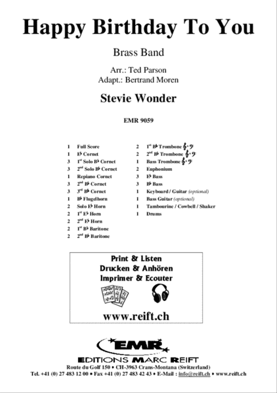 Happy Birthday To You Happy Birthday To You Brass Band scores gallery preview page 2