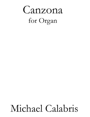 Book cover for Canzona (for Organ)