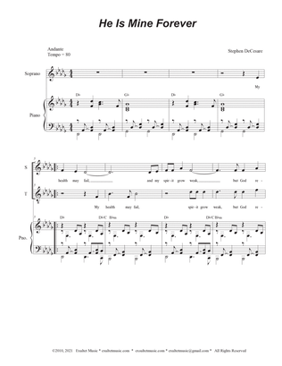 He Is Mine Forever (2-part choir - (Soprano and Tenor)