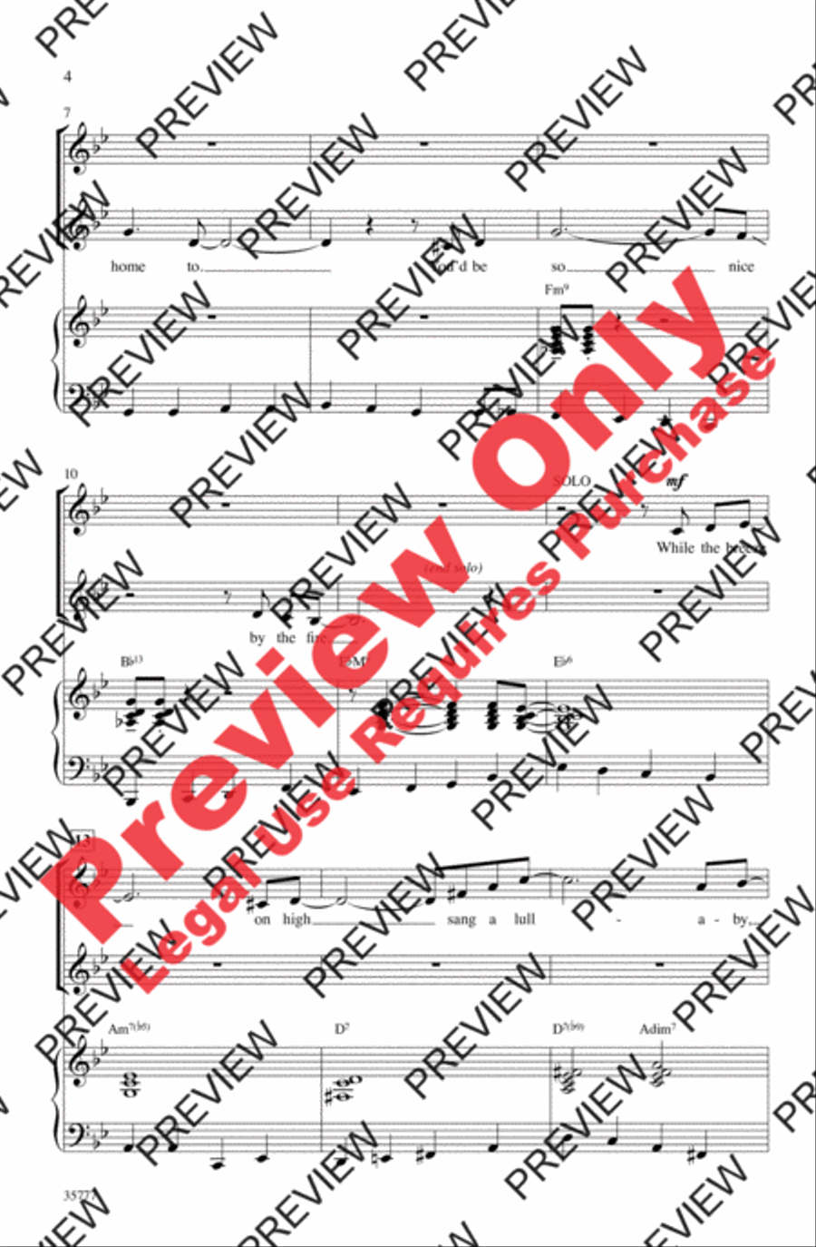 You'd Be So Nice to Come Home To Women's Choir scores gallery preview page 3