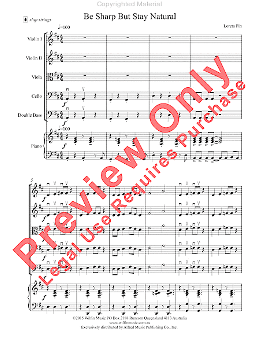 Be Sharp But Stay Natural String Orchestra scores gallery preview page 4