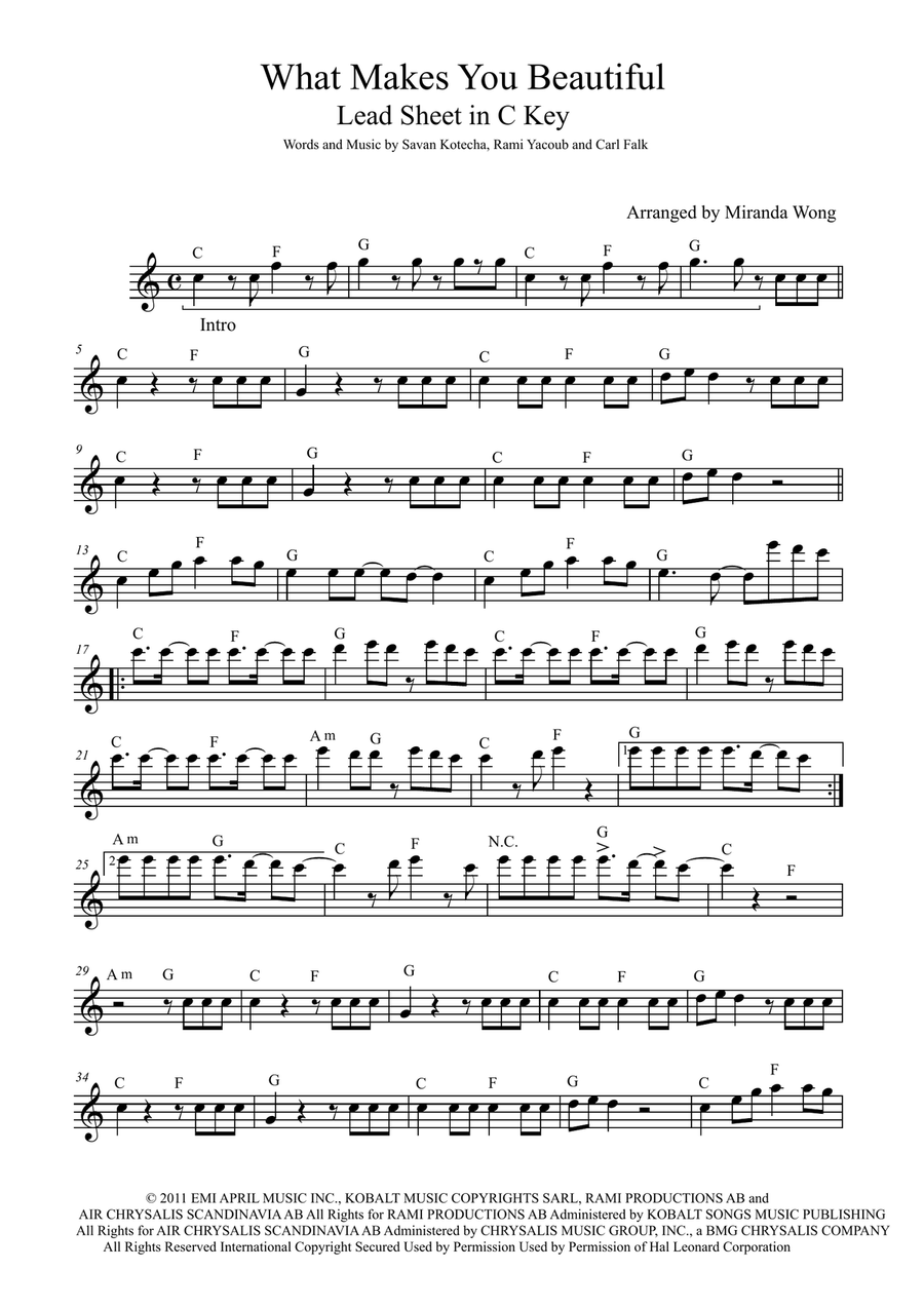 What Makes You Beautiful What Makes You Beautiful Small Ensemble scores gallery preview page 2