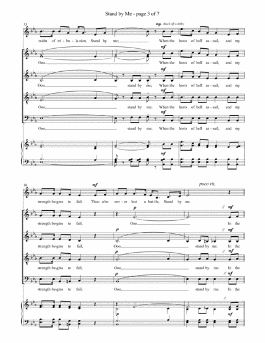 Stand by Me 4-Part scores gallery preview page 5