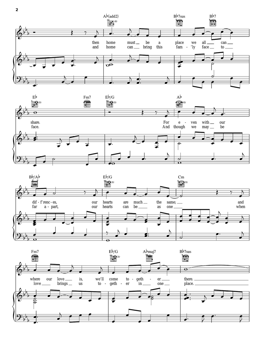 Love Will Be Our Home Piano, Vocal, Guitar scores gallery preview page 2