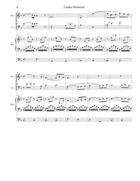 Laudate Dominum (Duet for Violin & Cello - Organ Accompaniment) image number null