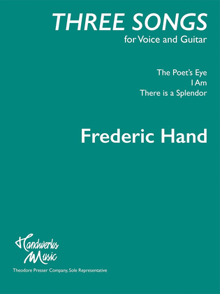 Book cover for Three Songs for Voice and Guitar