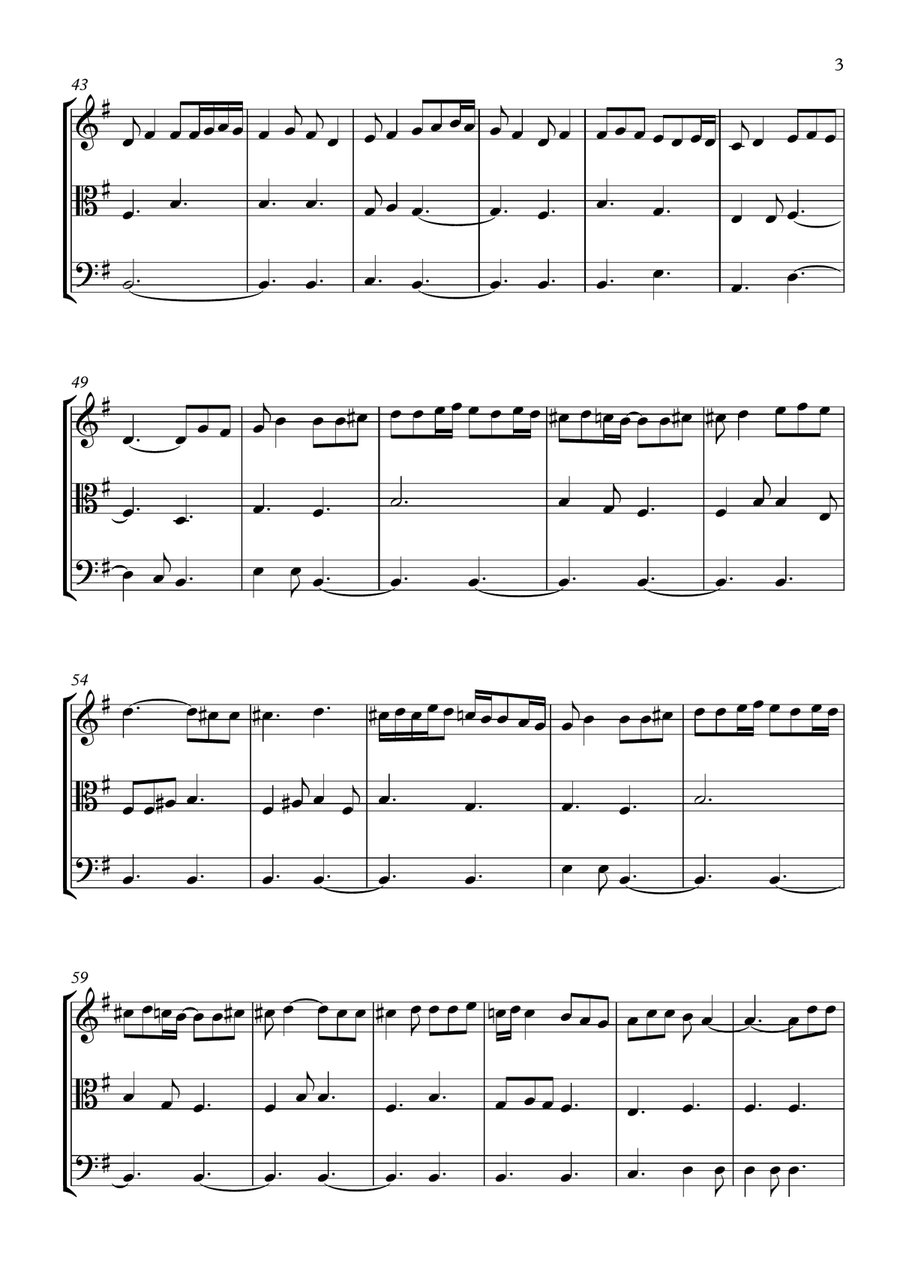 Amar Shonar Bangla String Trio scores gallery preview page 3