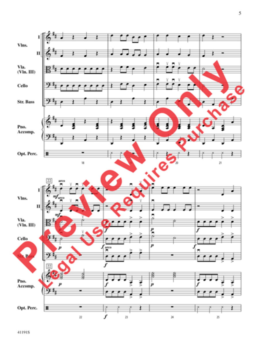 Dry Bones String Orchestra scores gallery preview page 7