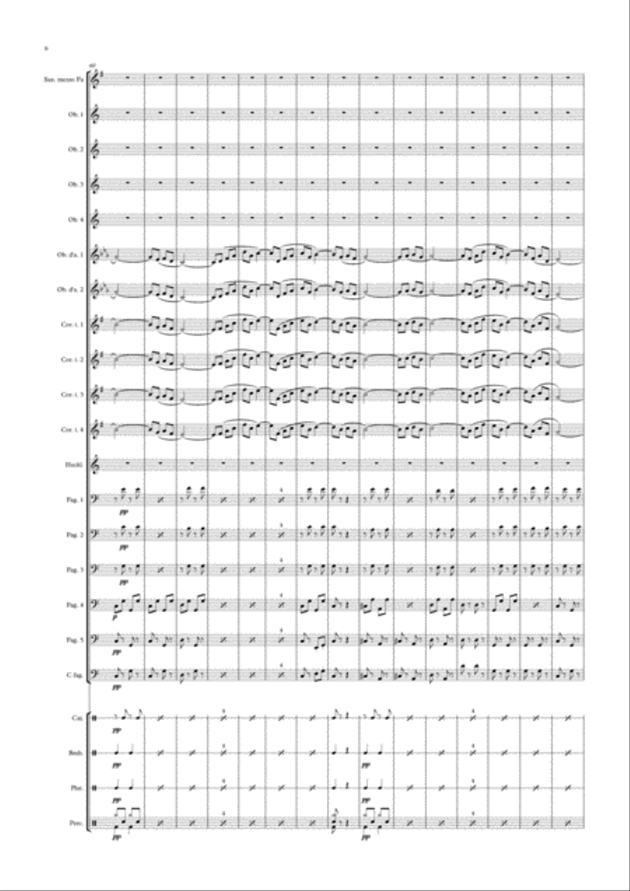 Gallito (pasodoble) for double reed band Woodwind Ensemble scores gallery preview page 6