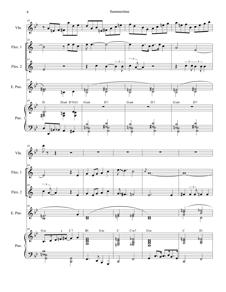 Summertime Large Ensemble scores gallery preview page 4