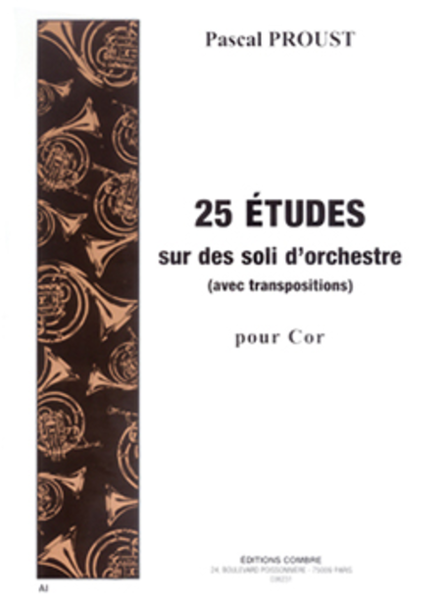 Etudes sur des soli d'orchestre avec transposition (25)