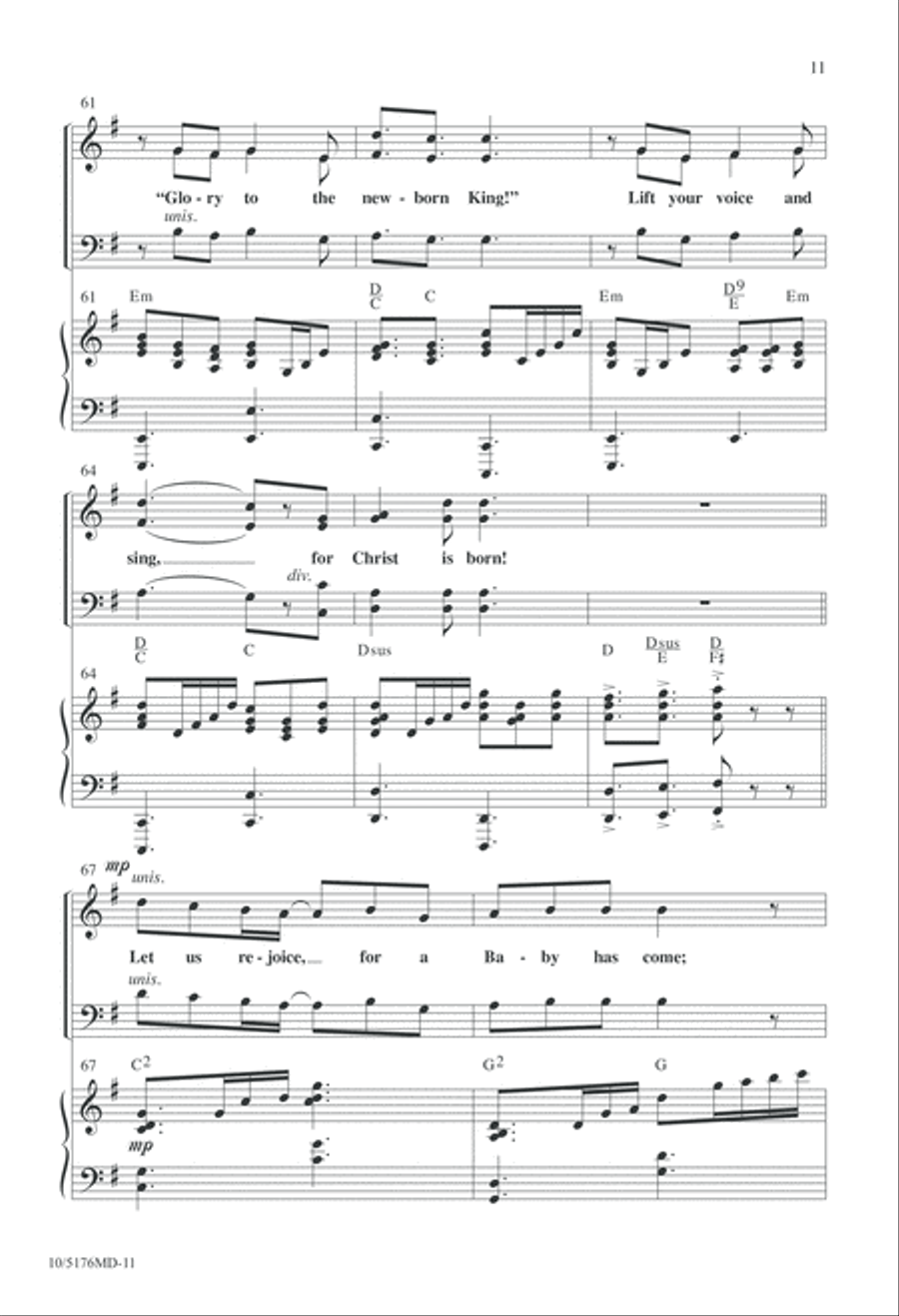 Let Us Rejoice, Christ is Born! 4-Part scores gallery preview page 11