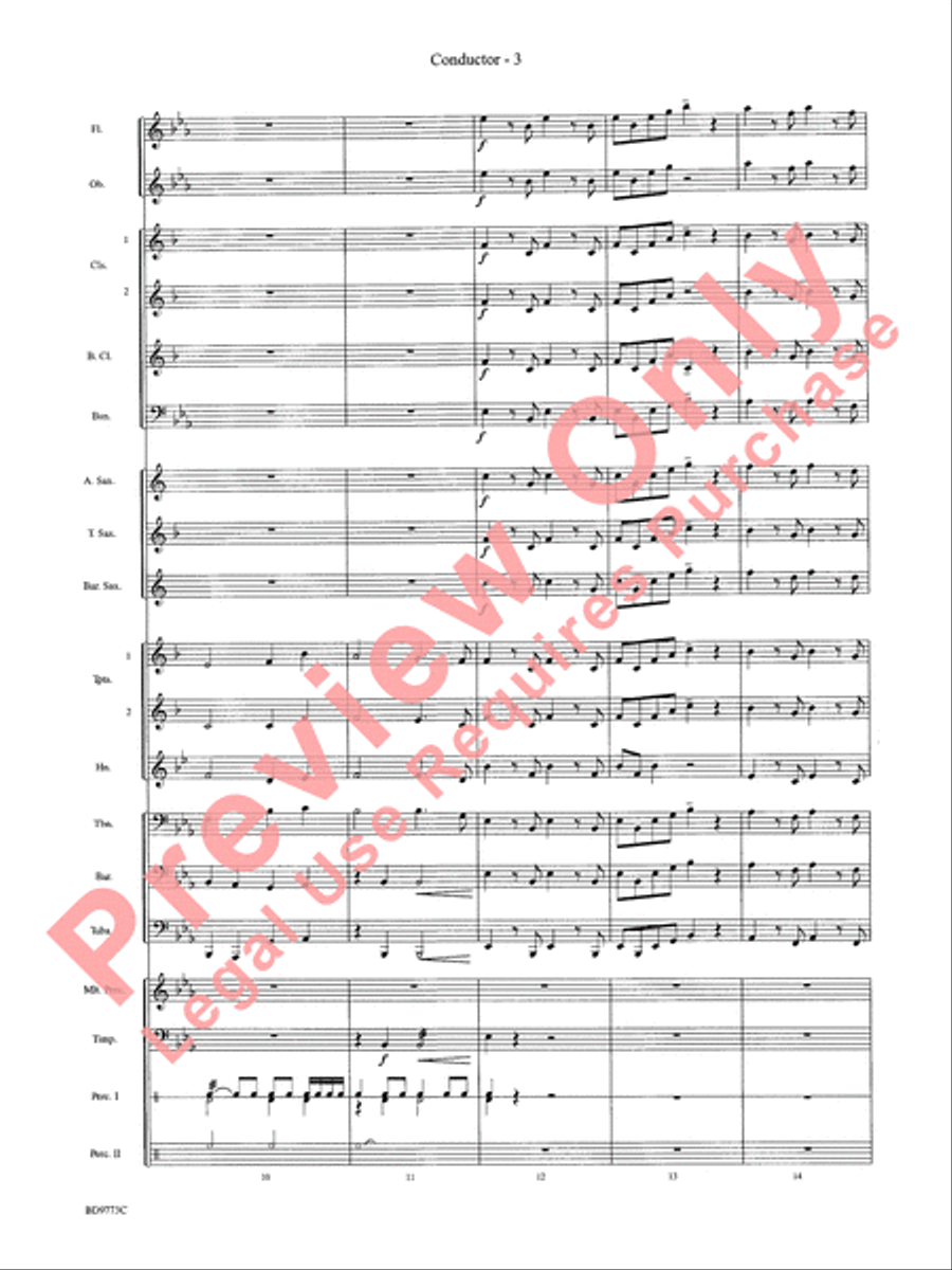 Eine Kleine Christmas Concert Band scores gallery preview page 5
