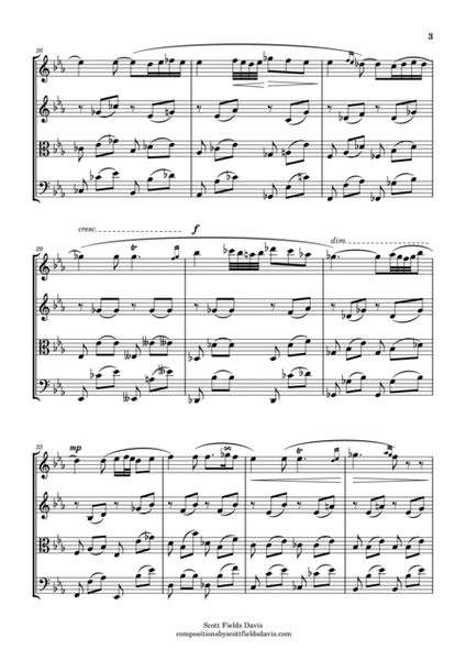Nocturne No. 9 by John Field, transcribed and adapted for string quartet by Scott Fields Davis image number null
