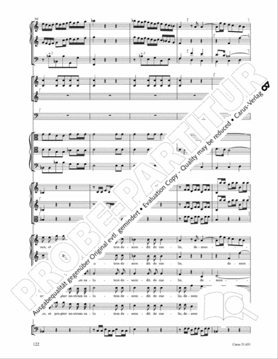 C Minor Mass, K. 427 (Missa in c KV 427) 4-Part scores gallery preview page 138