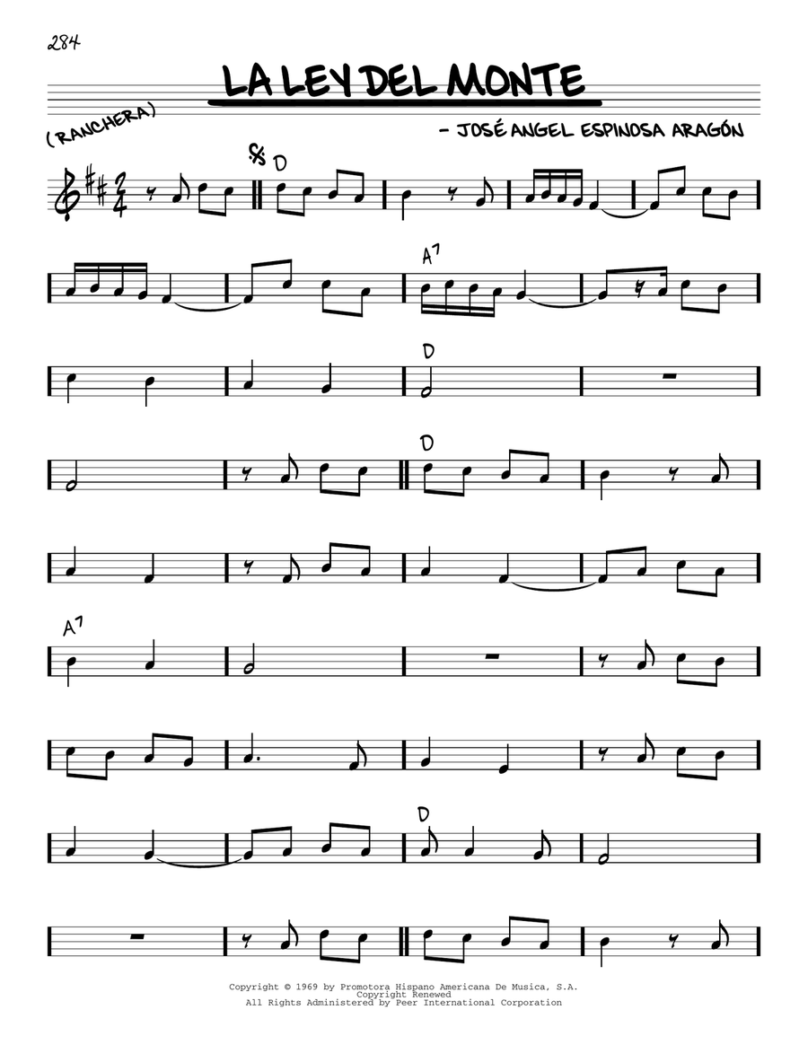 La Ley Del Monte La Ley Del Monte Piano scores gallery preview page 1