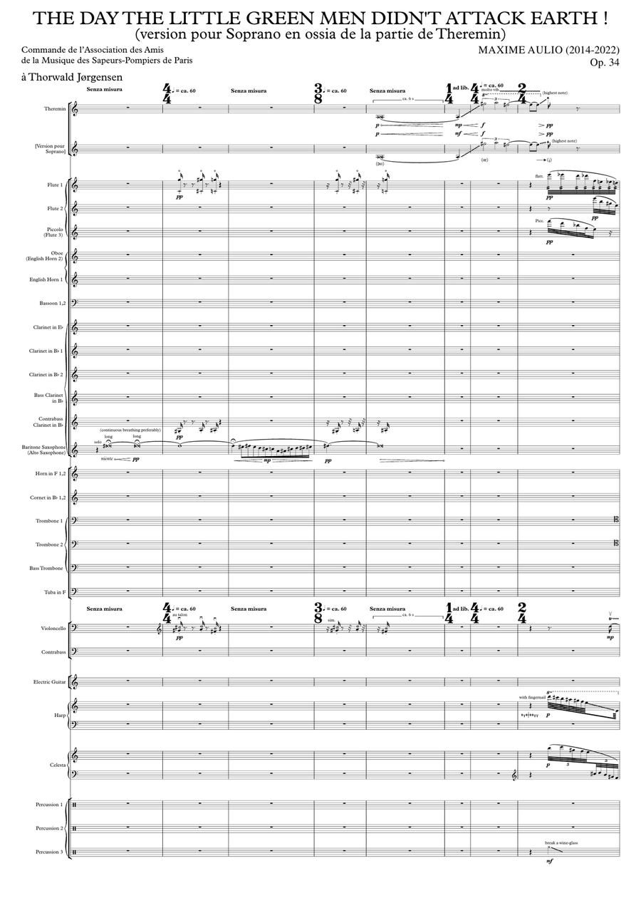 The Day The Little Green Men Didn’t Attack Earth! - Score Only Chamber Orchestra scores gallery preview page 3