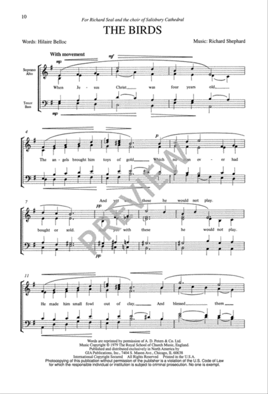 Three Short Anthems Three Short Anthems 4-Part scores gallery preview page 11