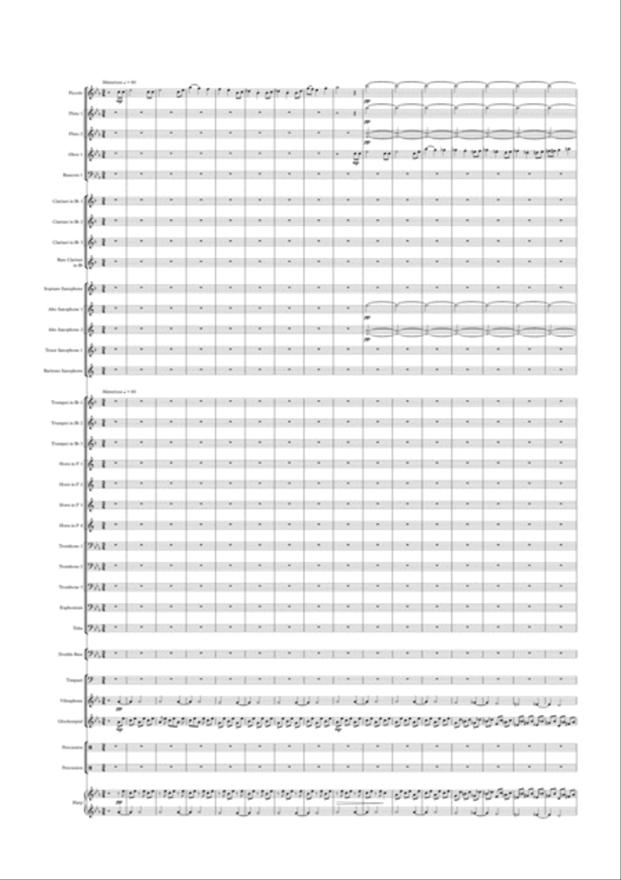 Bed Time Horror Dance By Jannes Jacobs Concert Band scores gallery preview page 1