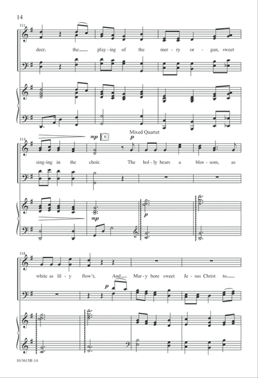 An Olde English Christmas Divisi scores gallery preview page 14