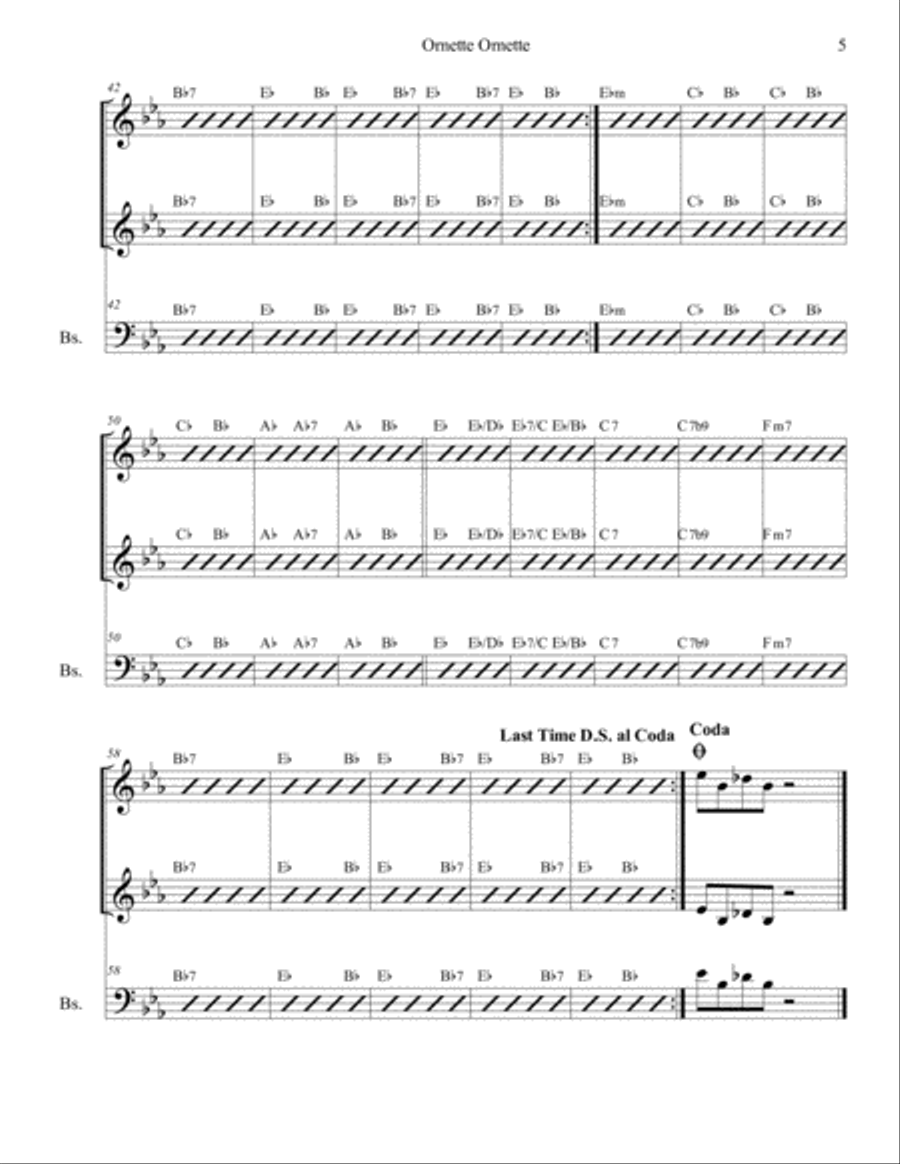 Ornette Ornette - Jazz Canon No. 4 image number null
