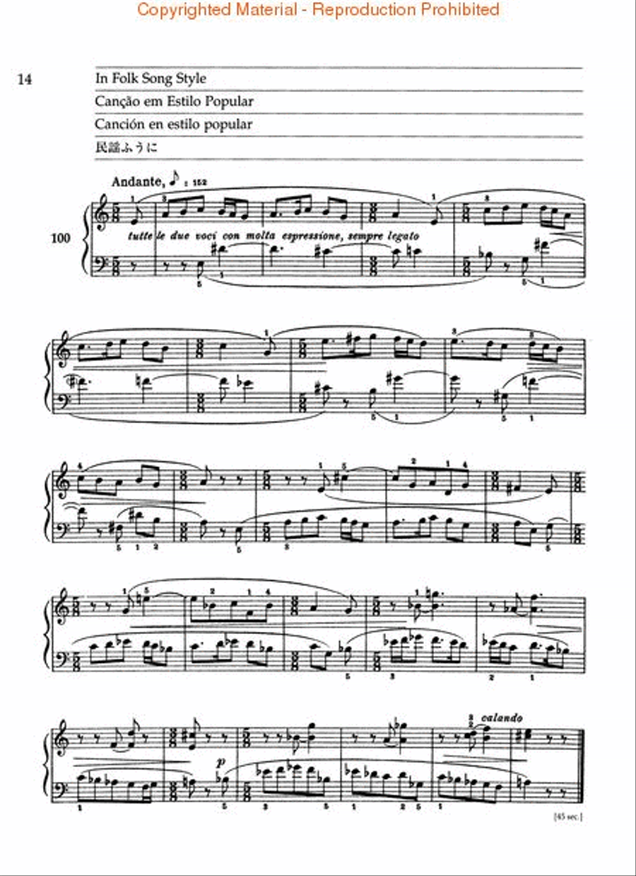 Mikrokosmos Volume 4 (Blue) Piano Method scores gallery preview page 3