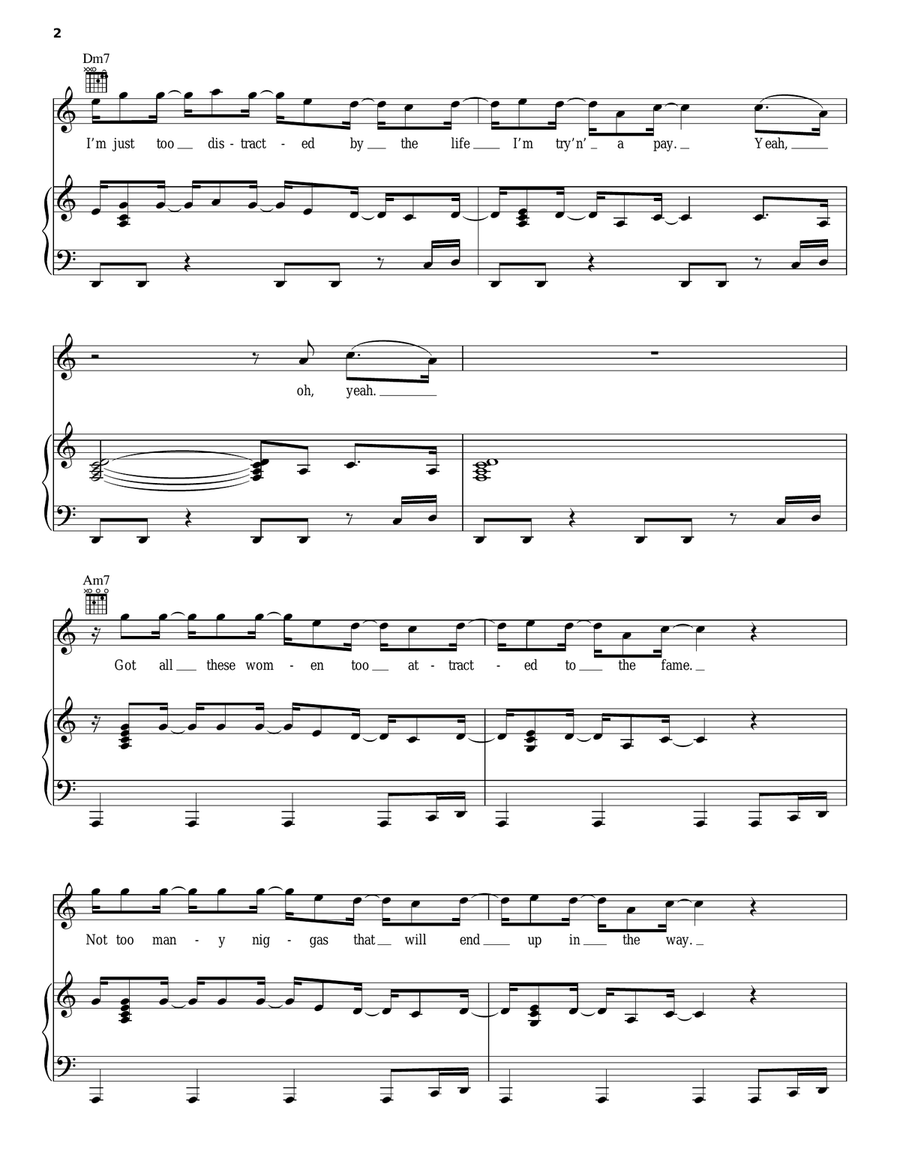 Rockin' Rockin' Piano, Vocal, Guitar scores gallery preview page 2