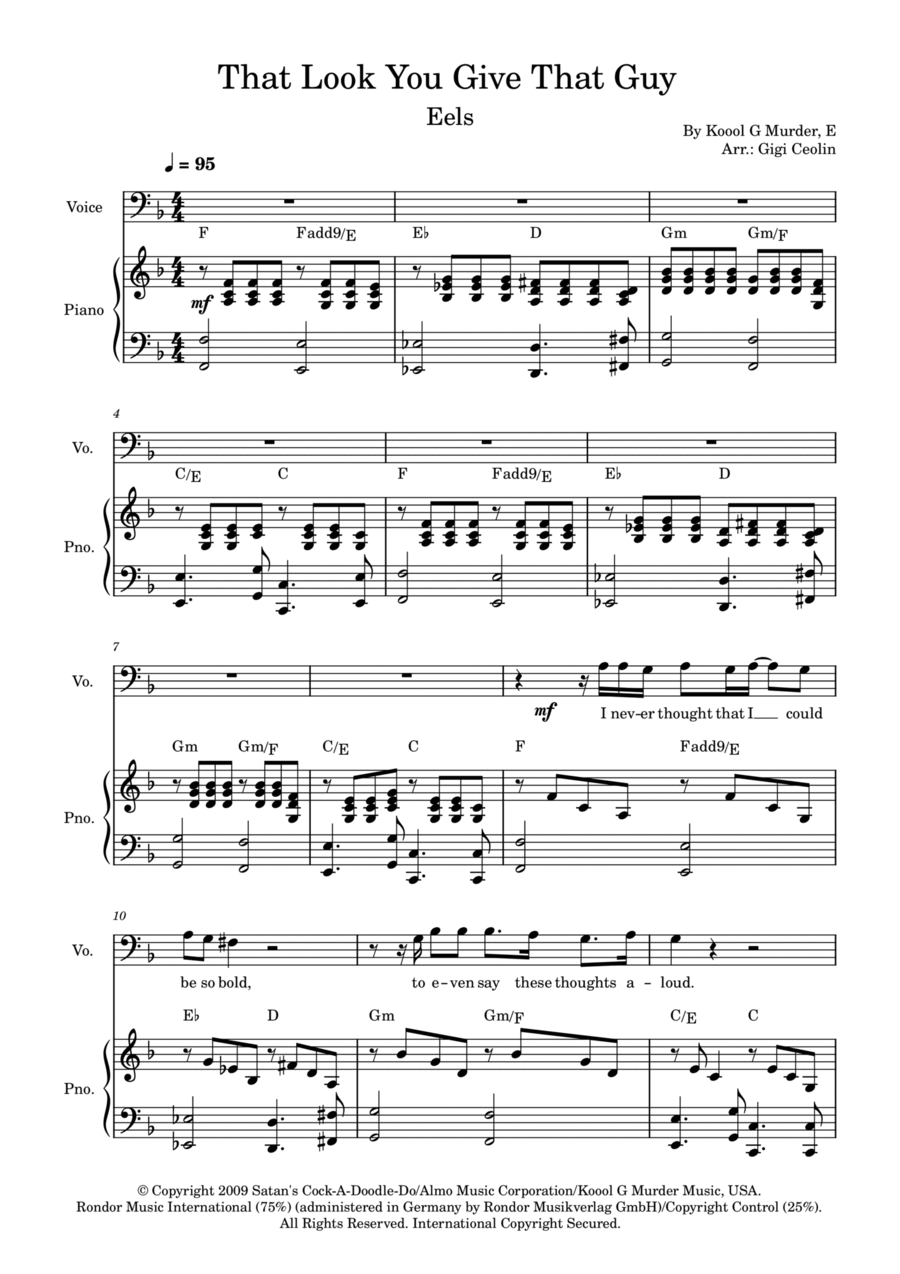 That Look You Give That Guy Voice scores gallery preview page 1