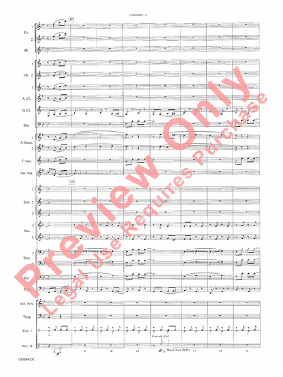 Cartoon Carnival Concert Band scores gallery preview page 6
