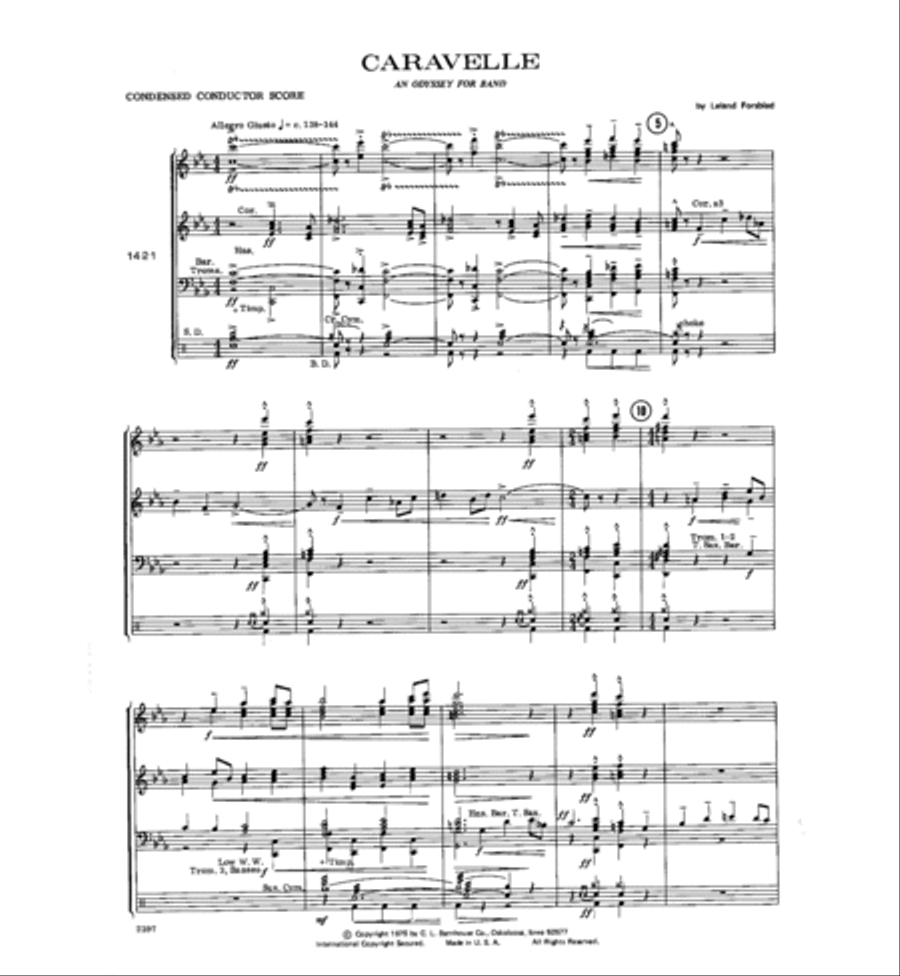 Caravelle Concert Band scores gallery preview page 2