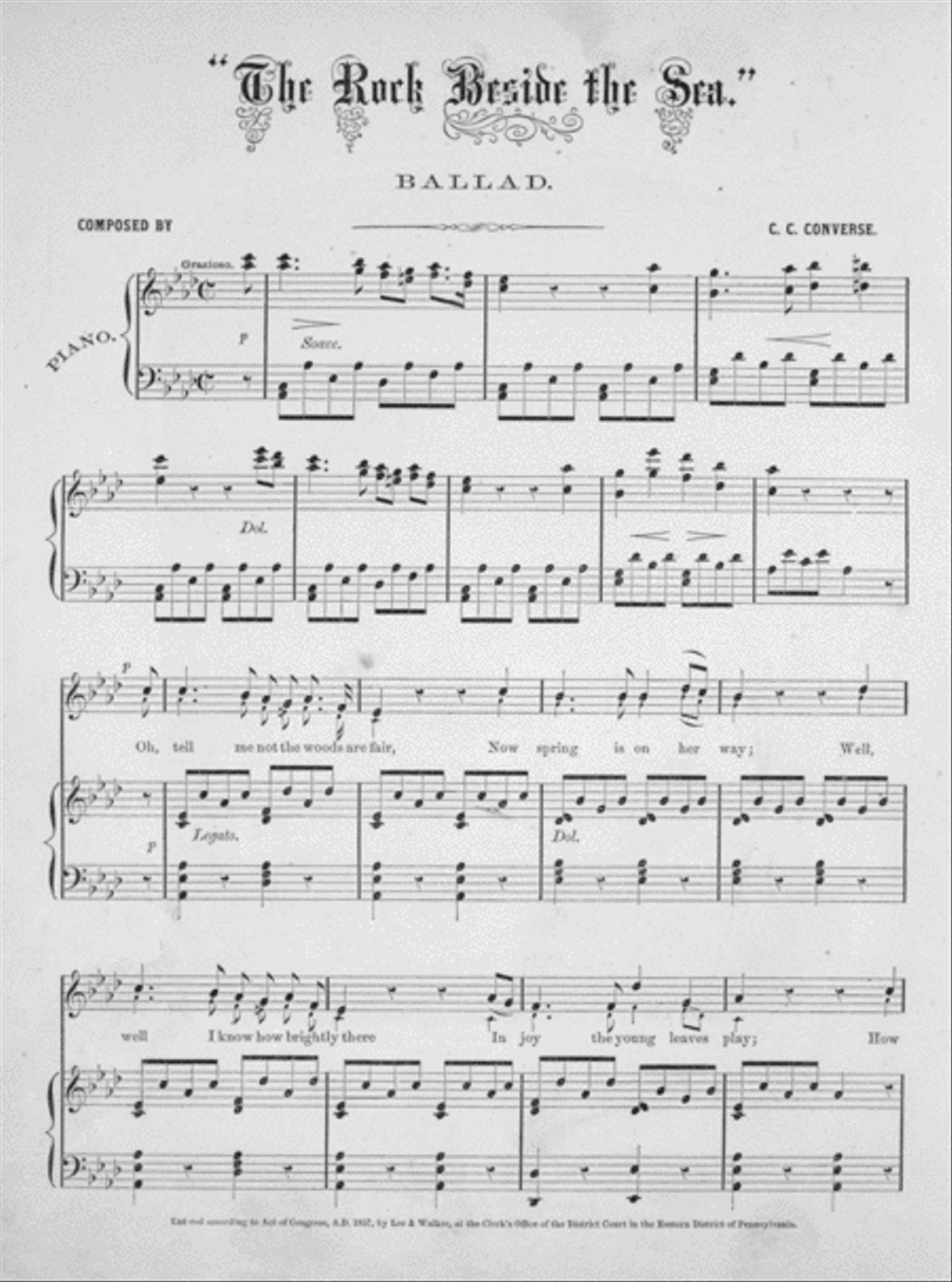 The Rock Beside the Sea. A Romanza Voice scores gallery preview page 2