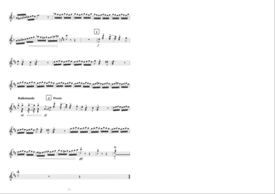 Czardas For Xylophone Concert Band scores gallery preview page 3
