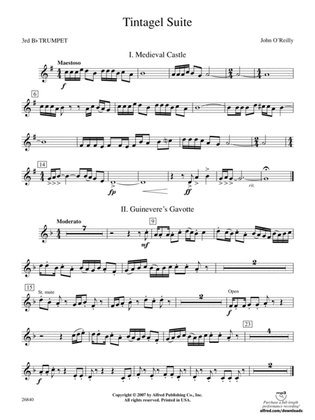 Tintagel Suite: 3rd B-flat Trumpet
