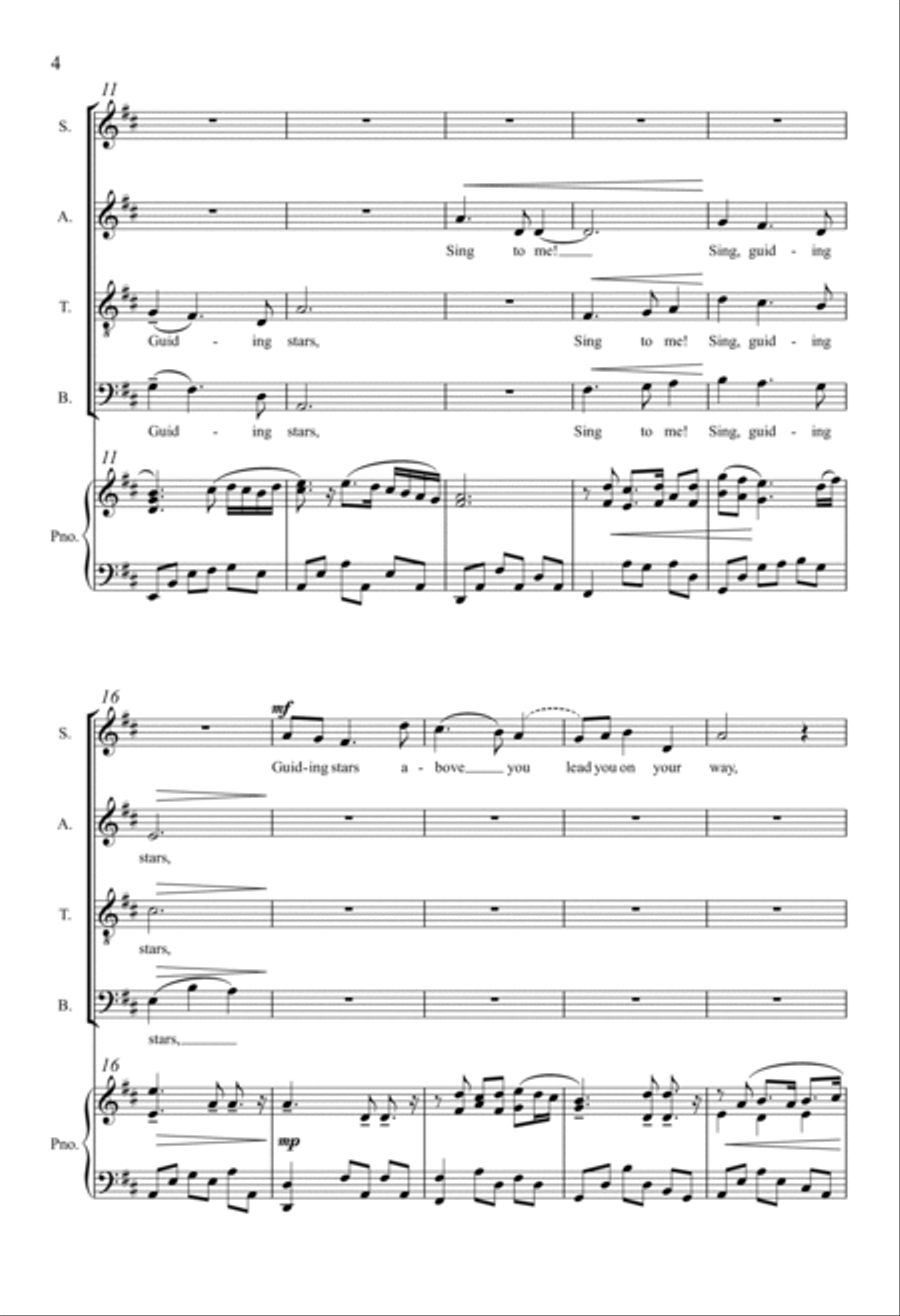 Sing To Me, Guiding Stars 4-Part scores gallery preview page 2