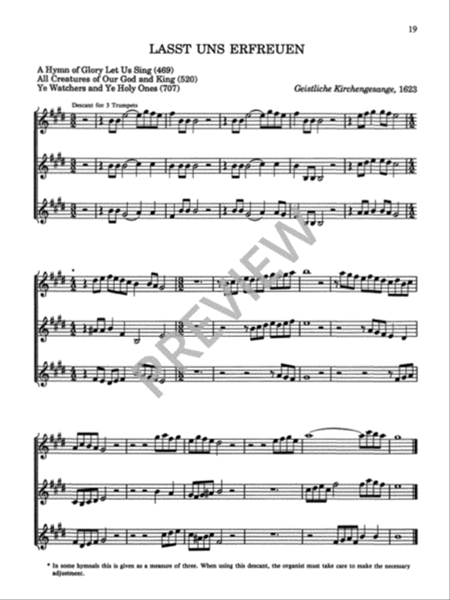 Twenty-Six Hymn Descants on Familiar Hymn-Tunes Trumpet scores gallery preview page 21